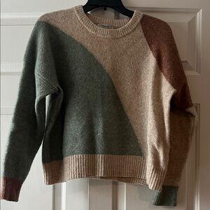 Madewell Wool Blend Cedarbrook Colorblock Sweater